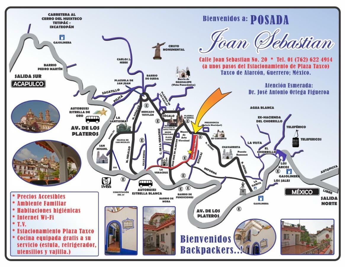 Posada Joan Sebastian 塔斯科·德·阿拉尔孔 外观 照片